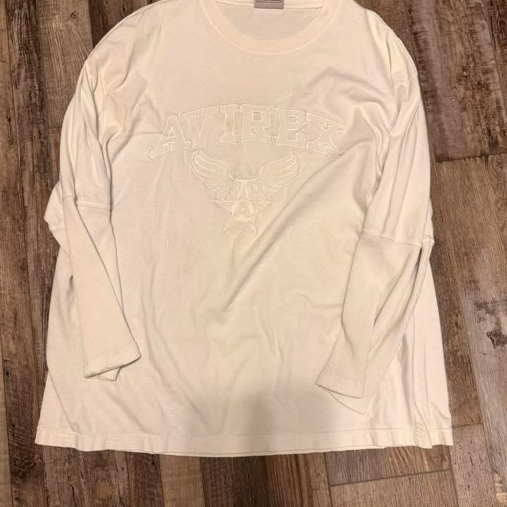 Avirex Off-White Graphic Long Sleeve